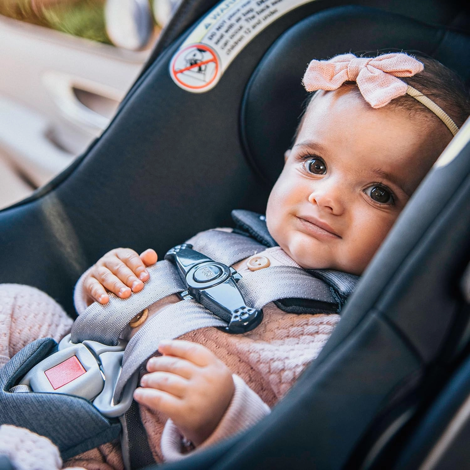 Chicco KeyFit® Max ClearTex® Infant Car Seat and Base, Rear-Facing Seat for Infants 4-30 lbs., Infant Head and Body Support, Compatible with Chicco Strollers, Baby Travel Gear | Legend/Black