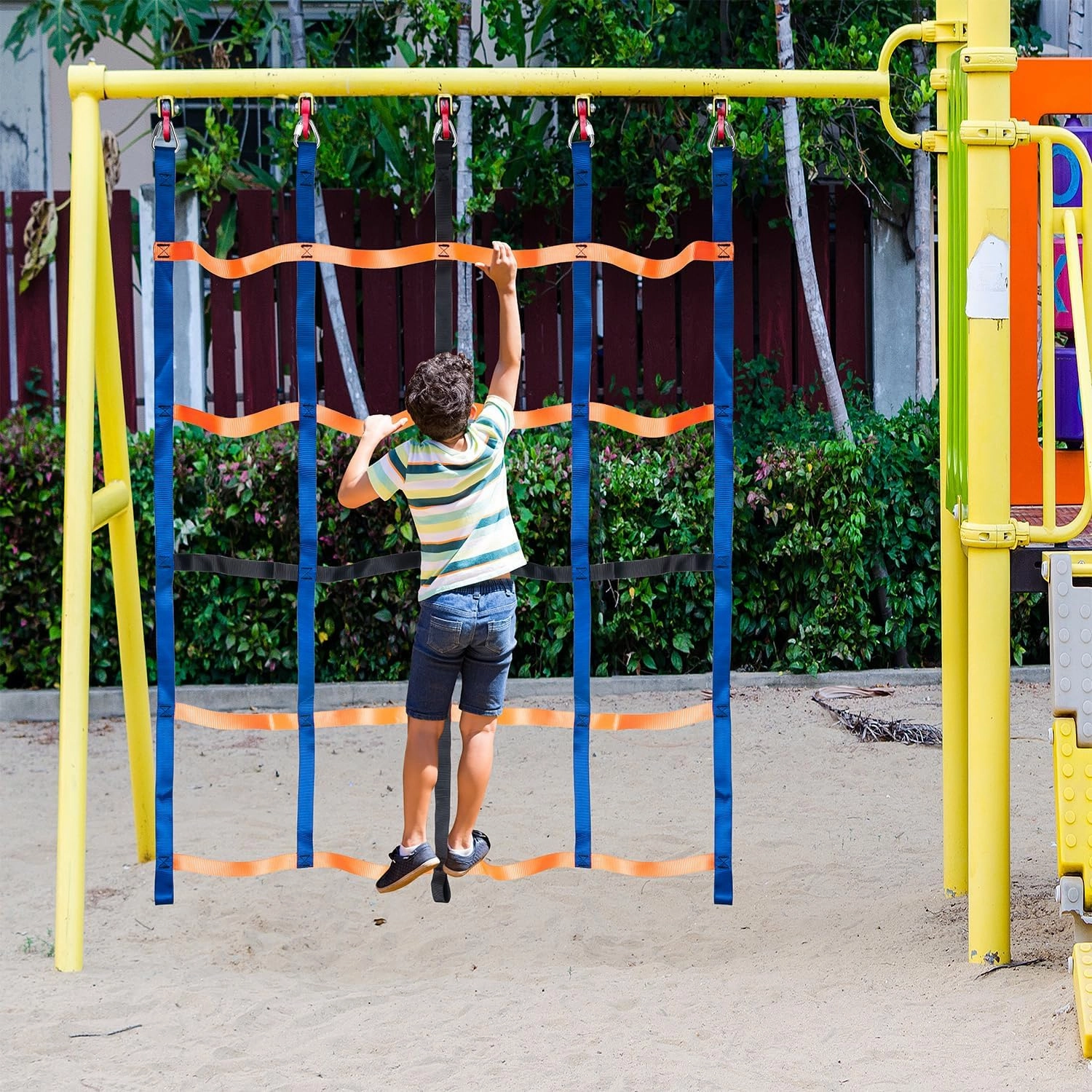 Climbing Net for Kids Outdoor, Climbing Cargo Net, Playground Accessories, Kids Climbing Net Swing Set for Jungle Gyms Playground Obstacle Course Training for Outdoor