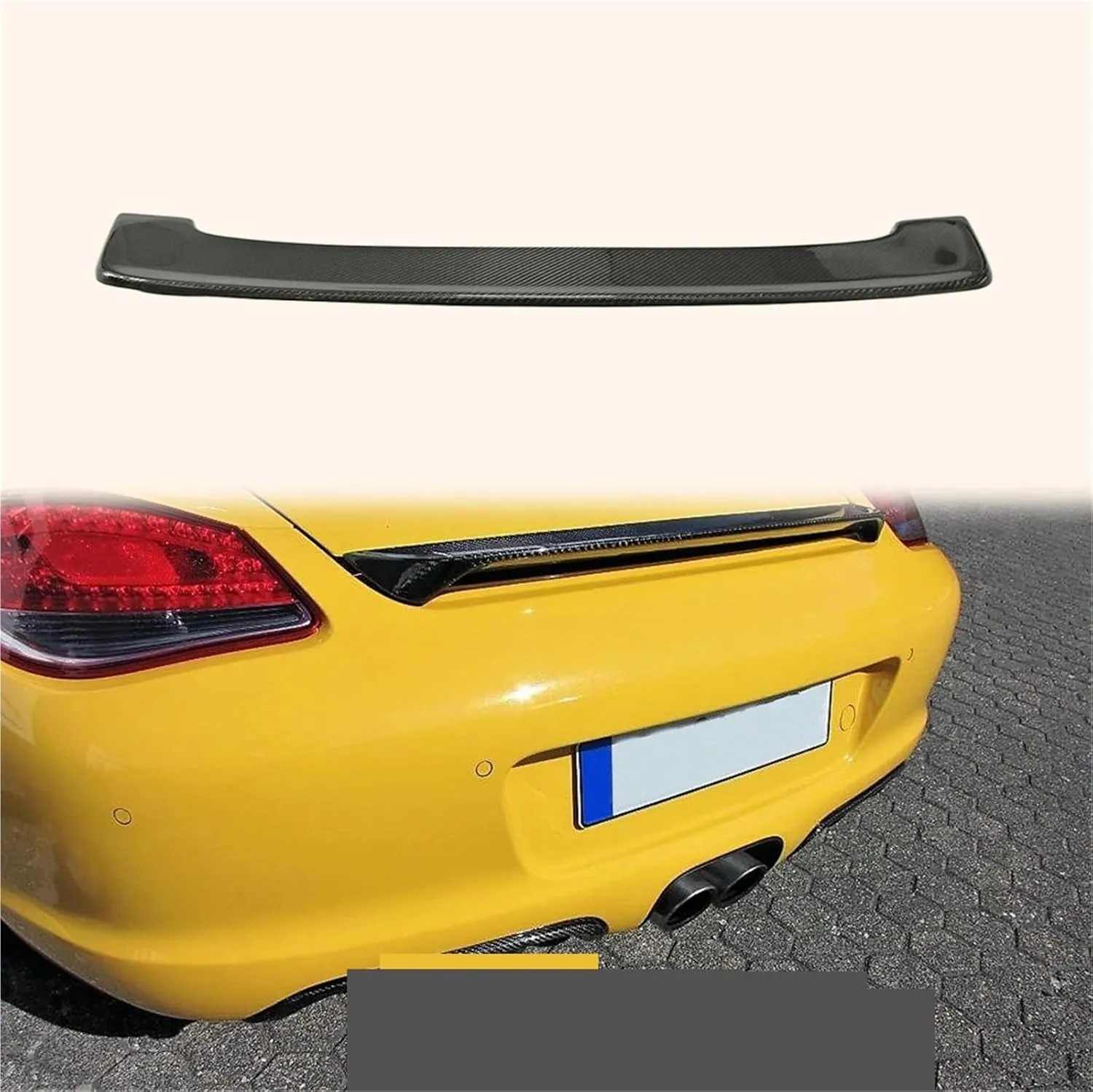 Compatible for Porsche Boxster 987 Boxster Techart Rear Spoiler Carbon Fiber