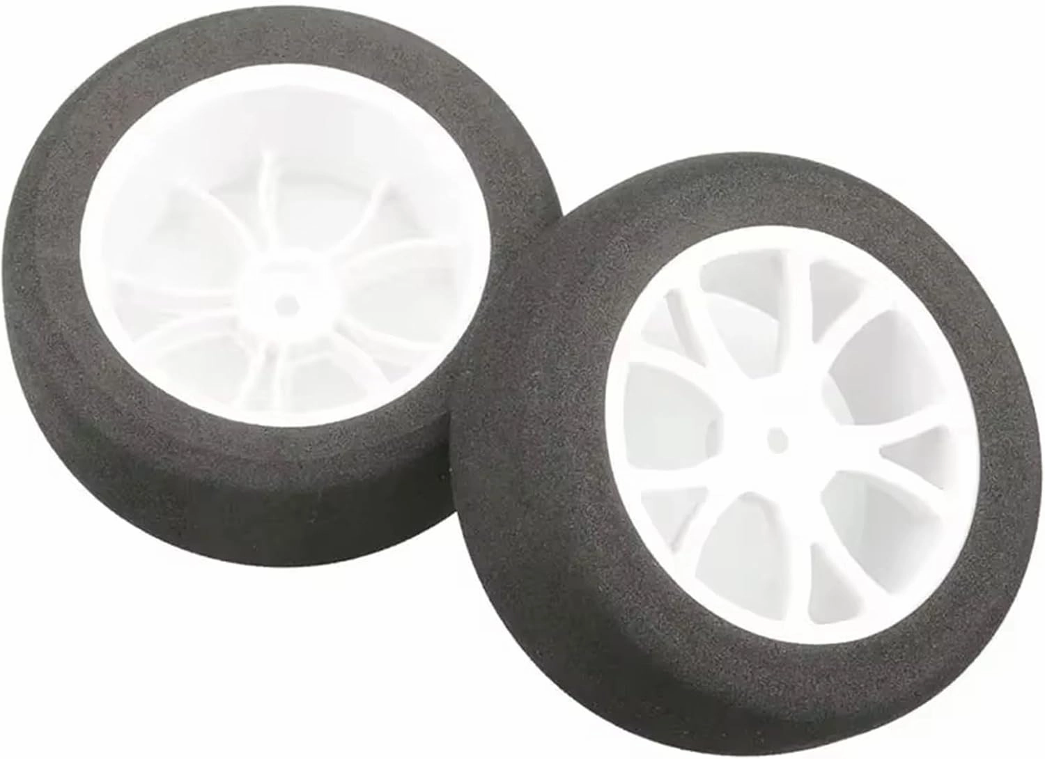 Compatible with Wltoys 144001 124017 124016 144010 Rc Car On Road Foam Tires 85mm Sponge Tire Upgrade Accessories Parts RC Wheel Tires(White)