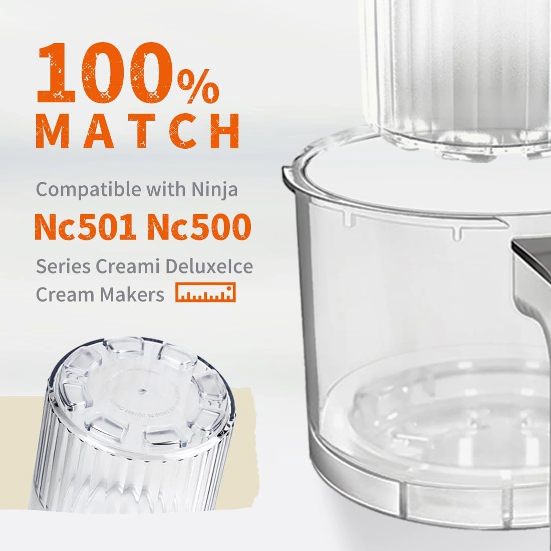 Containers Replacement for Ninja Creami Deluxe 11-in-1 XL Family Size NC500/NC501 Pints - 4 Pack, 24 oz - Dishwasher Safe, BPA-Free, Leak Proof