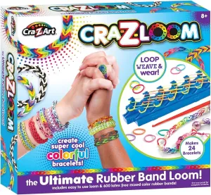Cra-Z-Art Cra-Z-Loom Ultimate Rubber Band Bracelet Maker Activity Kit for Ages 8 and Up (packaging may vary)