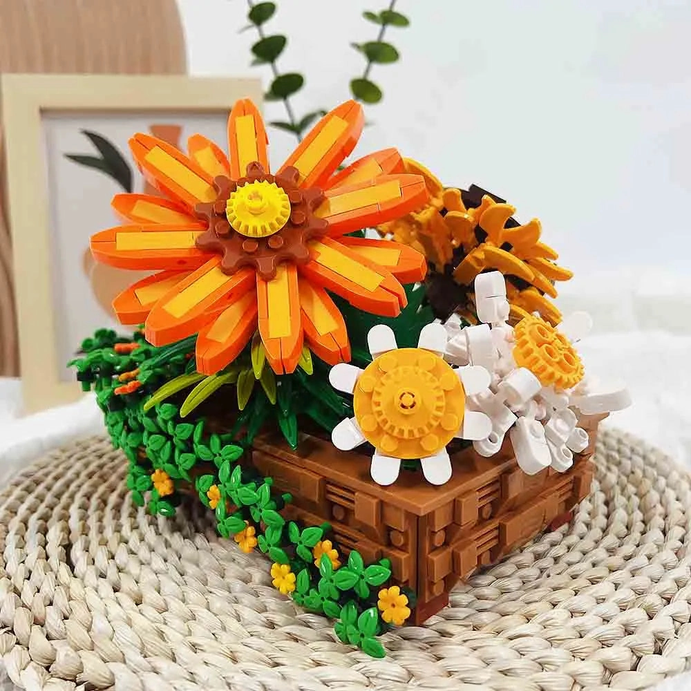 Creator Expert MOC Creeper Plant Potted Bricks Toy