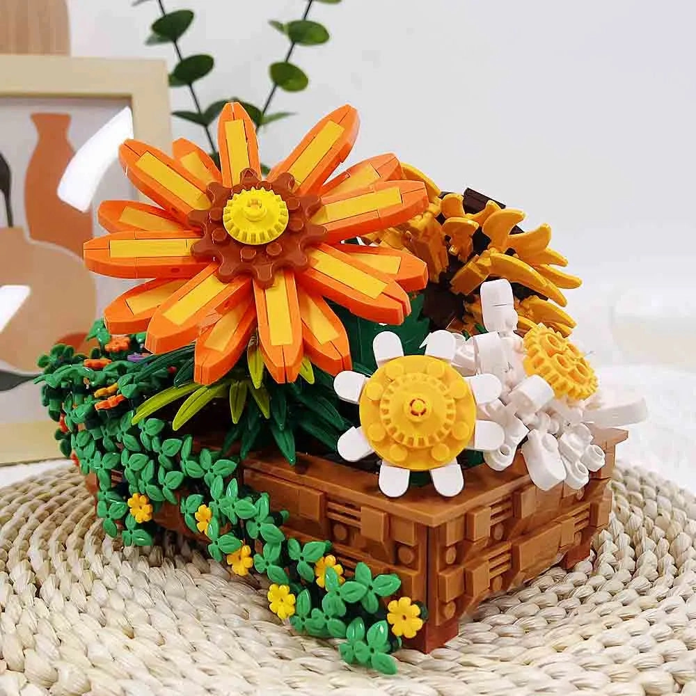 Creator Expert MOC Creeper Plant Potted Bricks Toy