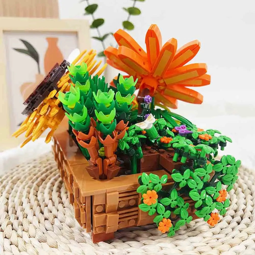 Creator Expert MOC Creeper Plant Potted Bricks Toy