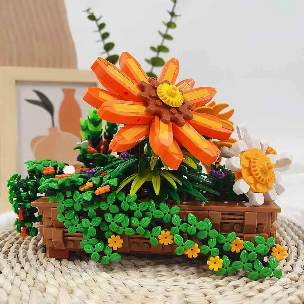 Creator Expert MOC Creeper Plant Potted Bricks Toy