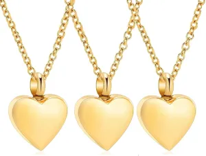 Cremation Jewelry Small Heart Urn Necklaces for Ashes for Women Men Memorial Keepsake Urns Pendant for Human Ashes Necklace