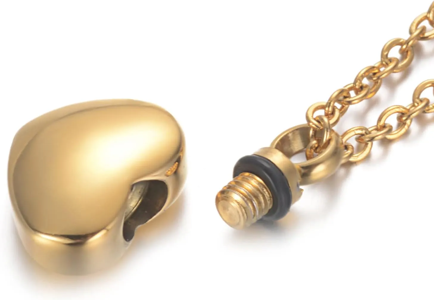 Cremation Jewelry Small Heart Urn Necklaces for Ashes for Women Men Memorial Keepsake Urns Pendant for Human Ashes Necklace