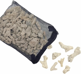 Crushed Coral Filter for Aquarium,Fish Tank Crushed Coral for Freshwater Aquarium Ph Aquarium Bio Filter Media Bag Reusable Aquarium Filter