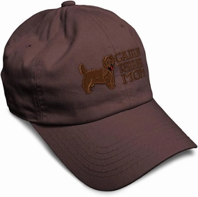 Custom Soft Baseball Cap Cairn Terrier Mom Embroidery Dogs Dog Twill Cotton Mom Dad Hats for Men & Women