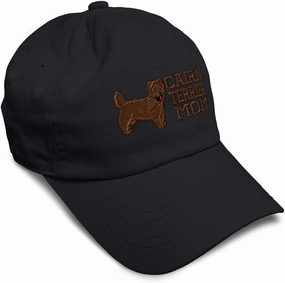 Custom Soft Baseball Cap Cairn Terrier Mom Embroidery Dogs Dog Twill Cotton Mom Dad Hats for Men & Women