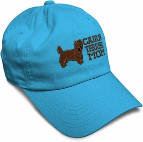 Custom Soft Baseball Cap Cairn Terrier Mom Embroidery Dogs Dog Twill Cotton Mom Dad Hats for Men & Women