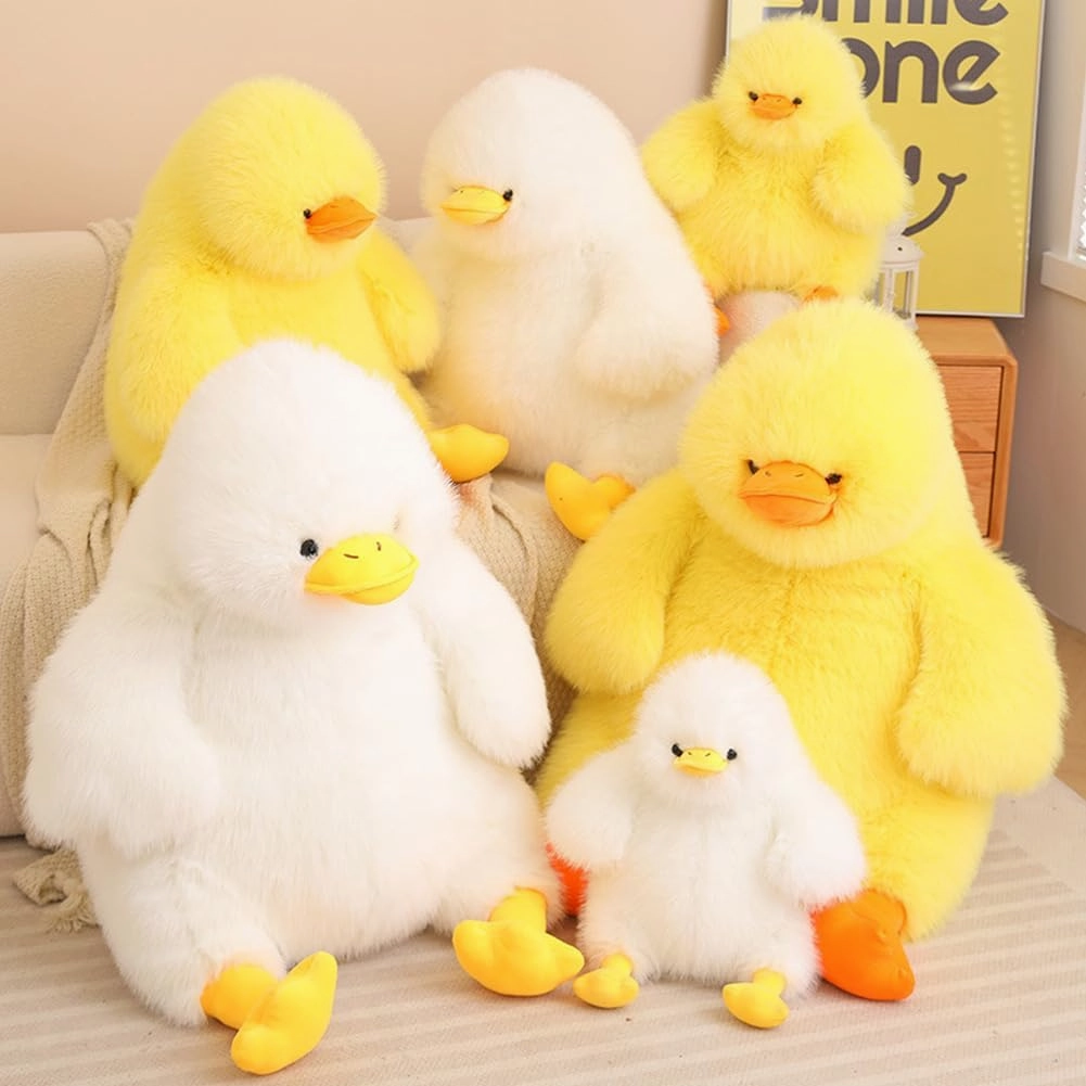 Cute Duck Plush Squishy Soft Stuffed Duck Plushie Pillow Doll Chubby Duck Stuffed Animals Pillow Giant Duck Plush Hugging Pillow Funny Duck Animals Throw Pillow Gift for Boys Girls