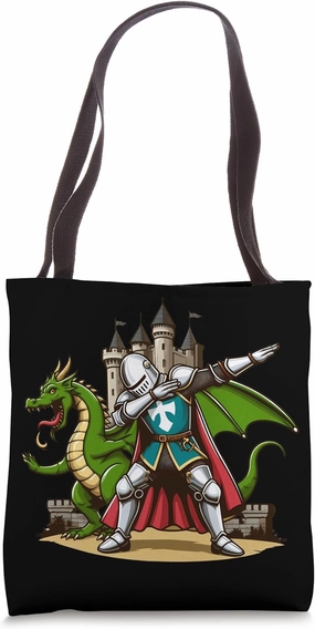 Dabbing Knight, Medieval Chevalier Ren Faire Tote Bag