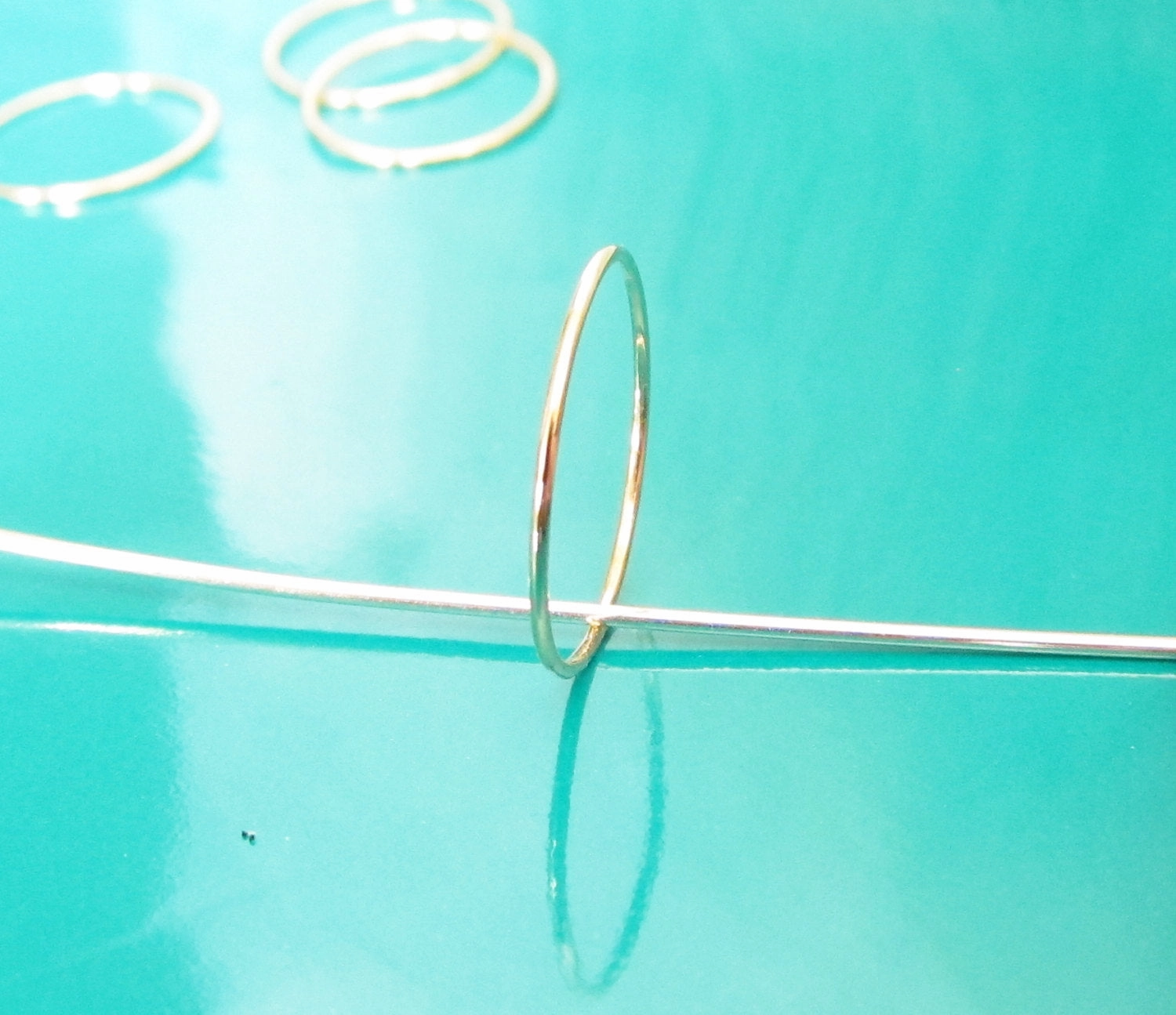 Dainty Stacking Ring Set of 2-14K Gold Filled