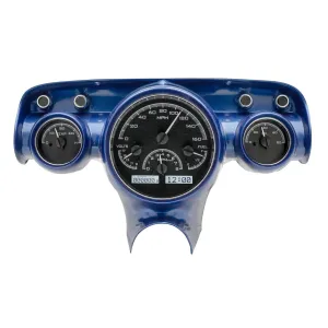 Dakota Digital 57 Chevy Car Analog Dash Gauges System Black Alloy White VHX-57C-K-W