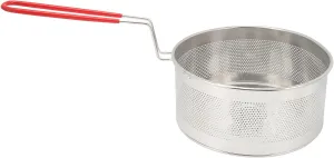 Deep Fryer Basket Round 304 Stainless Steel Fry Baskets with Handle for French Fries Onion Rings Chicken and More