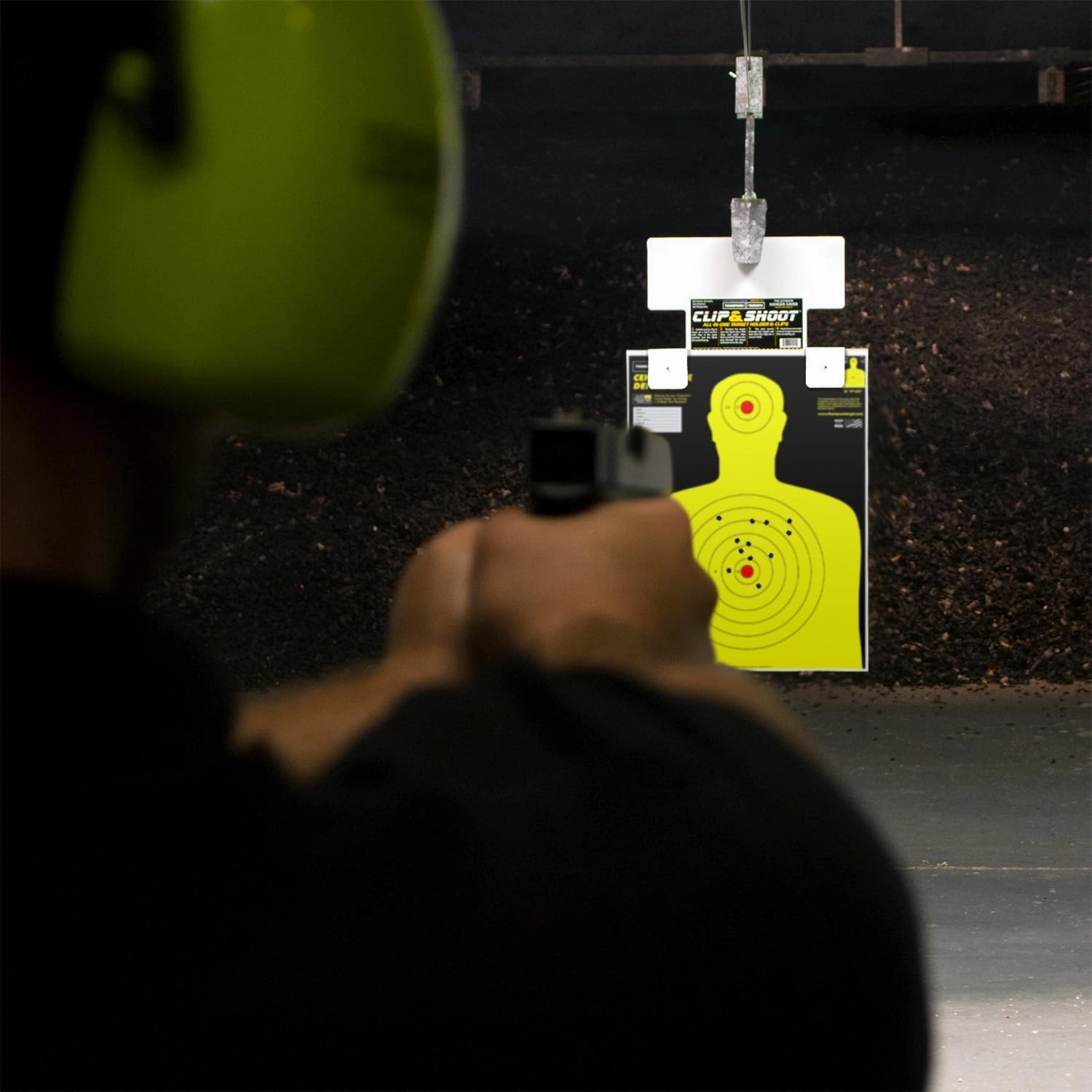 Defender Series Life-Size Human Silhouette Ultra Bright Paper Gun Range Shooting Targets 19x25 Inch - Made in The USA