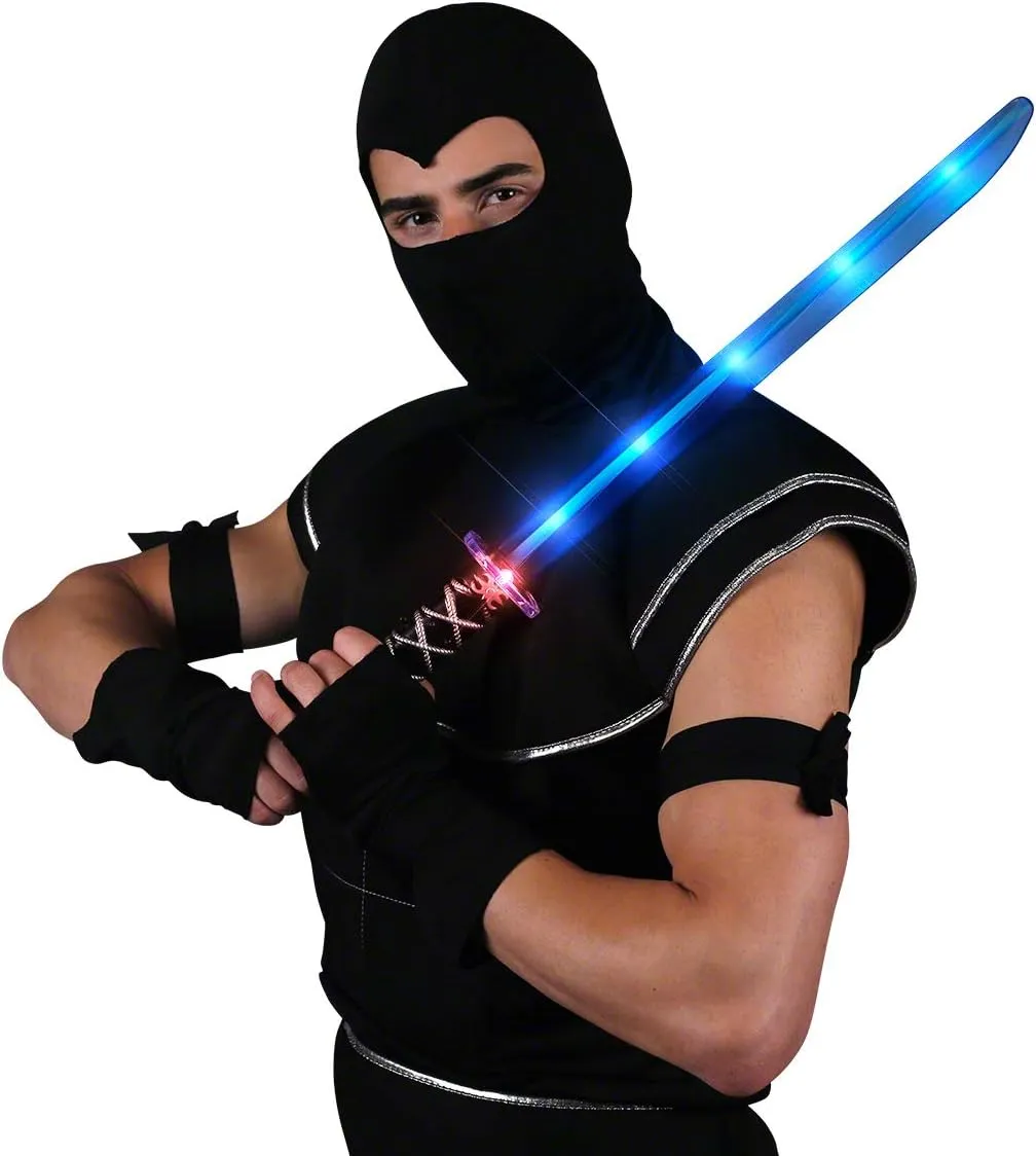 Deluxe Ninja LED Light up Sword with Motion Activated Clanging Sounds