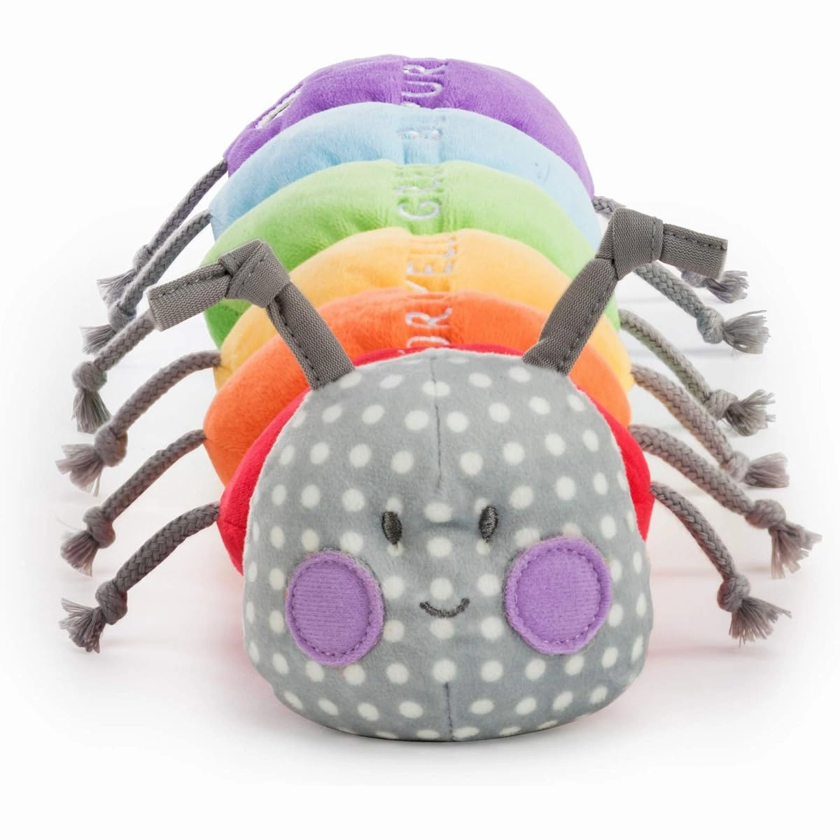 Demdaco Learning Color Caterpillar Musical 17 x 7.5 Plush Kids Stuffed Animal Figure Toy