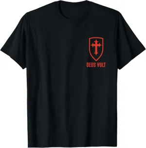 Deus Lo Vult Knights Templar Costume Cross Templar I Deus Vult T-Shirt