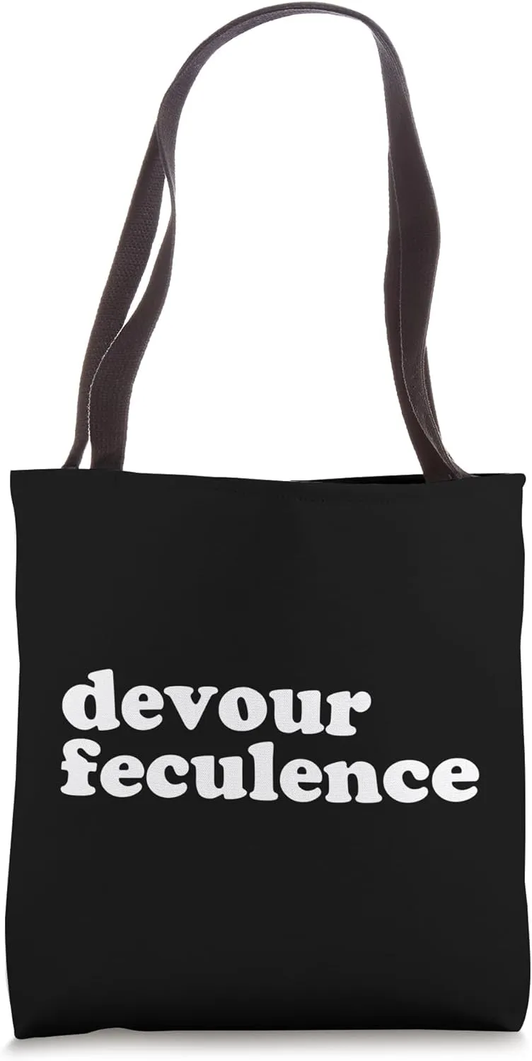 Devour Feculence – Obscure & Funny Latin-Inspired Humor Tote Bag