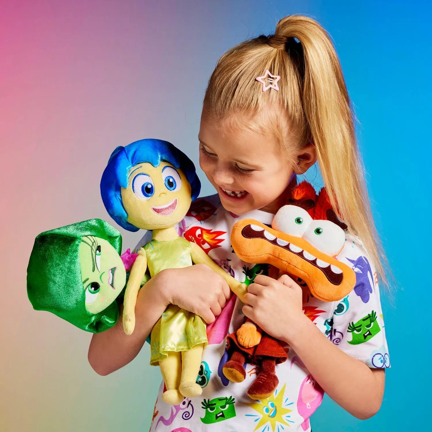 Disney Store Official Inside Out 2 Plush - Joy Emotion Toy - Detailed Sculpting, Embroidered Features, Disney Plush Toys - Part of Inside Out 2 Collection