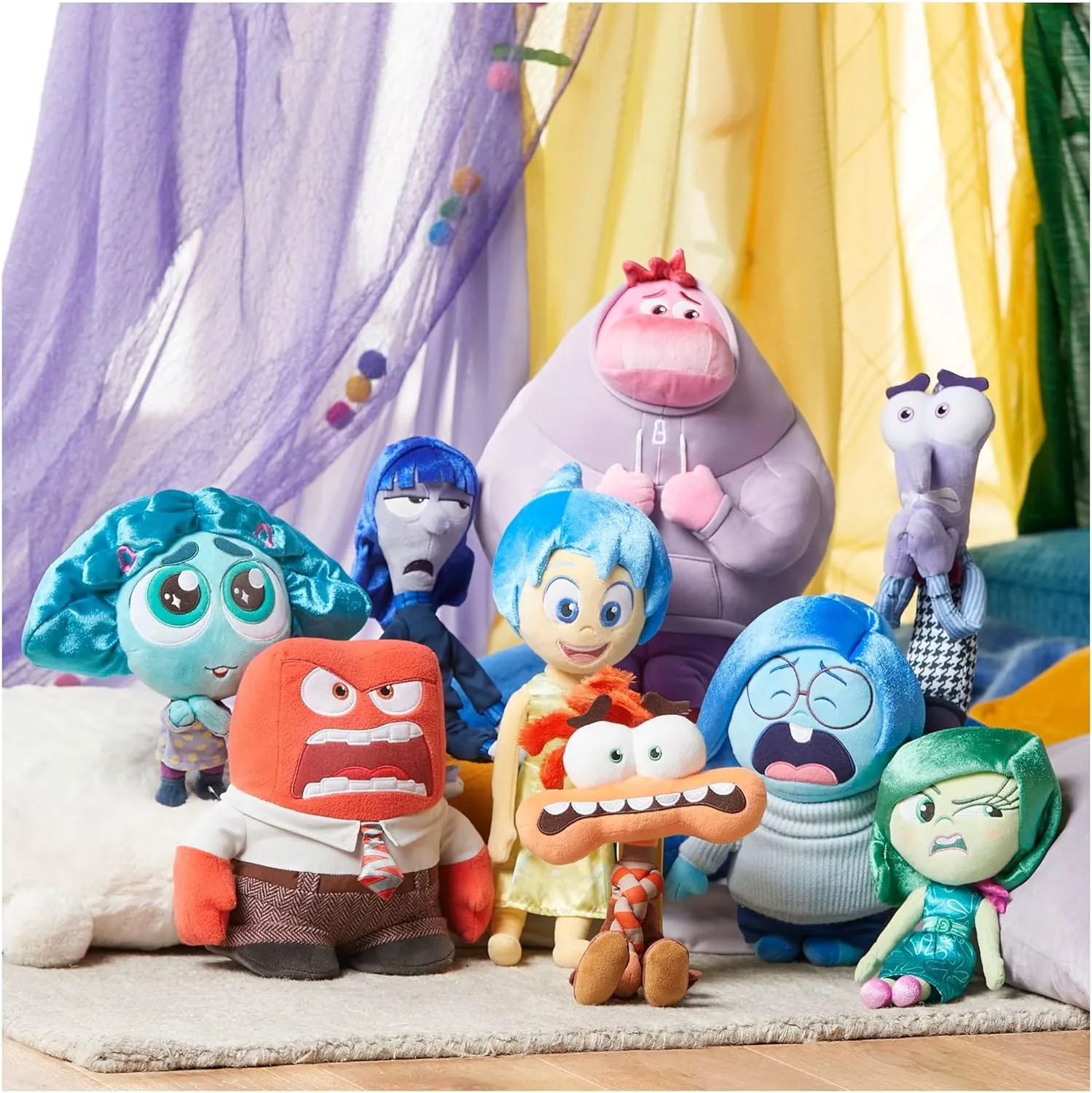 Disney Store Official Inside Out 2 Plush - Joy Emotion Toy - Detailed Sculpting, Embroidered Features, Disney Plush Toys - Part of Inside Out 2 Collection