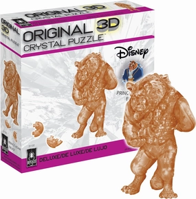 Disney Beast Licensed Deluxe Original 3D Crystal Puzzle from BePuzzled, 3D Puzzles and Brainteasers for Puzzlers and Collectors Ages 12 and Up, and Display Item