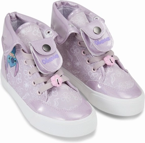 Disney Girls Lilo & Stitch Sneakers - Lilo and Stitch High Top Athletic Shoes - Lilo and Stitch High Top Lace Up Sneakers