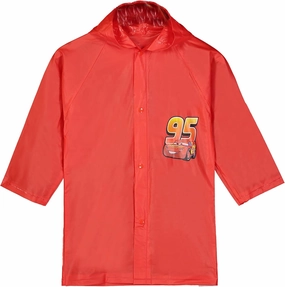 Disney Pixar Cars Lightning McQueen Waterproof Hooded Rain Slicker for Little Boys