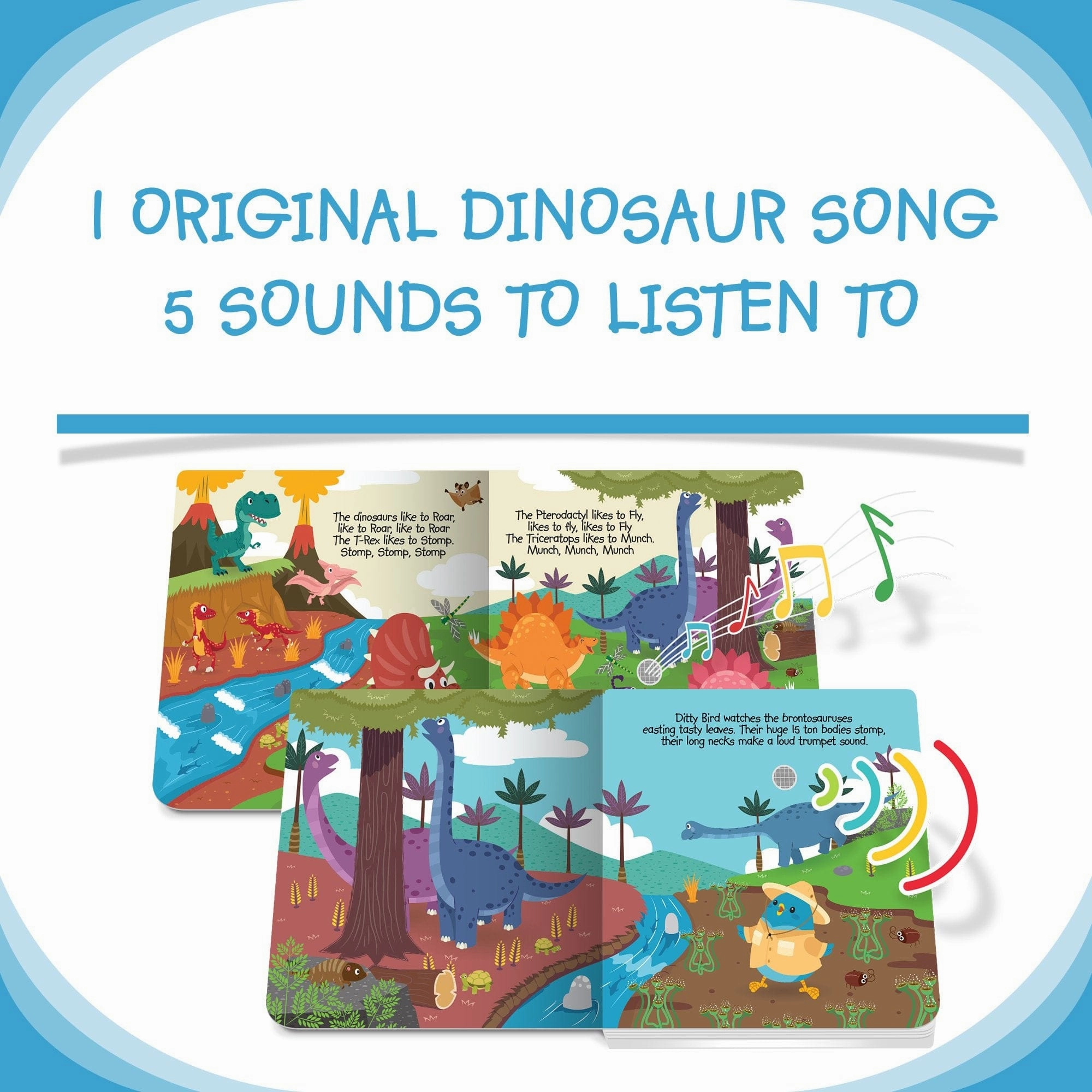 Ditty Bird Dinosaur Sounds Musical Book