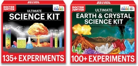 Doctor Jupiter Set of Ultimate Science Kit, Earth & Crystal Science Kit for Kids Ages 8  | Birthday Gift Ideas for 8-9-10-11-12 Year Old Boys & Girls | STEM Learning & Educational Toys | Pack of 2