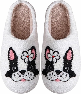 Dog Cat Slippers Plush Animal Pet Comfortable Winter Women Men Soft Non-slip
