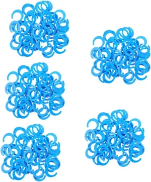 DOITOOL 5sets 1/4 Inch Water Filter Locking Clip Plastic Fitting for Water Purifier System 50pcs*5