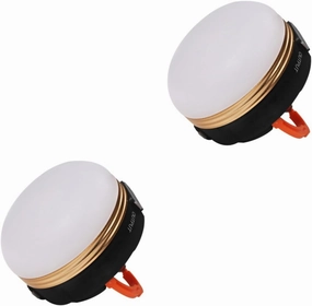 DOITOOL 2pcs Camping Tent Light with Magnet 300 Lumen Led Solar Lantern for Outdoor Emergency Camping