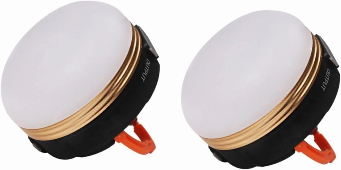 DOITOOL 2pcs Camping Tent Light with Magnet 300 Lumen Led Solar Lantern for Outdoor Emergency Camping