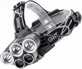 DOITOOL Aluminum Alloy Headlamp 3t6 Brightness Waterproof Shockproof Helmet Light for Running Hiking Camping Lightweight
