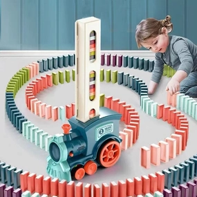 DominoTrain- Kids Domino Train Car Set
