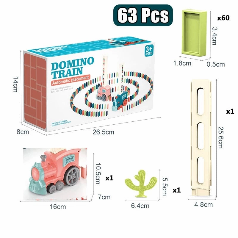 DominoTrain- Kids Domino Train Car Set