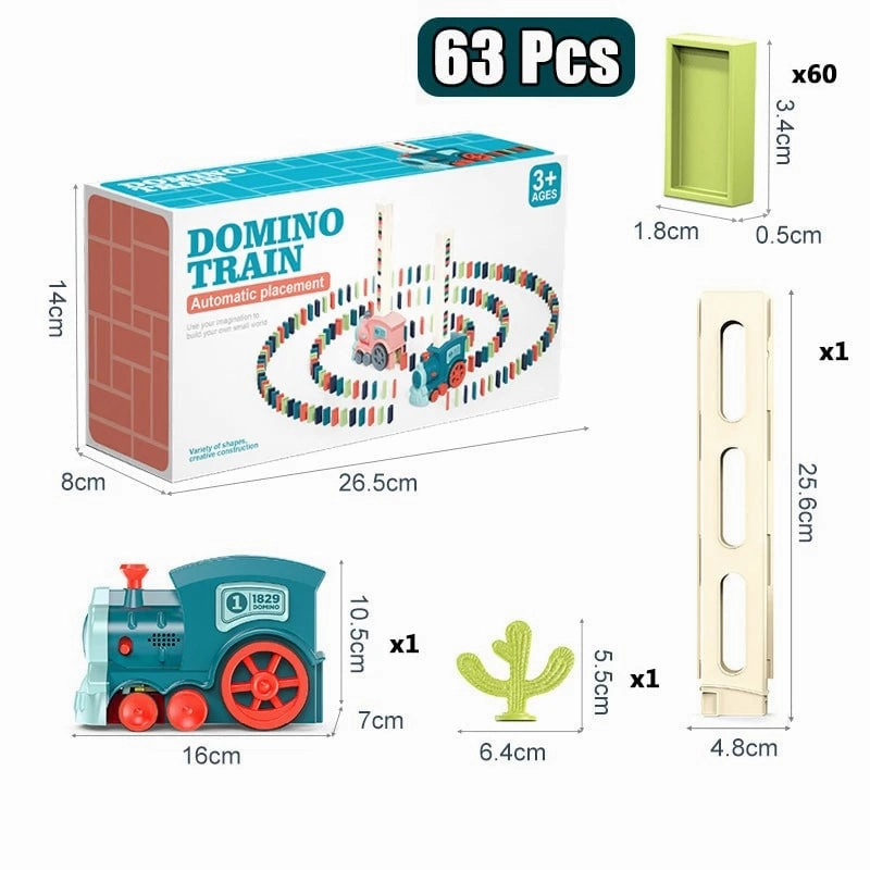 DominoTrain- Kids Domino Train Car Set