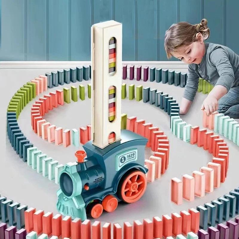 DominoTrain- Kids Domino Train Car Set