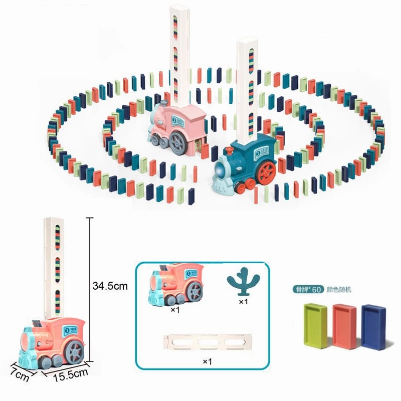 DominoTrain- Kids Domino Train Car Set