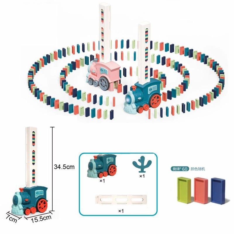 DominoTrain- Kids Domino Train Car Set