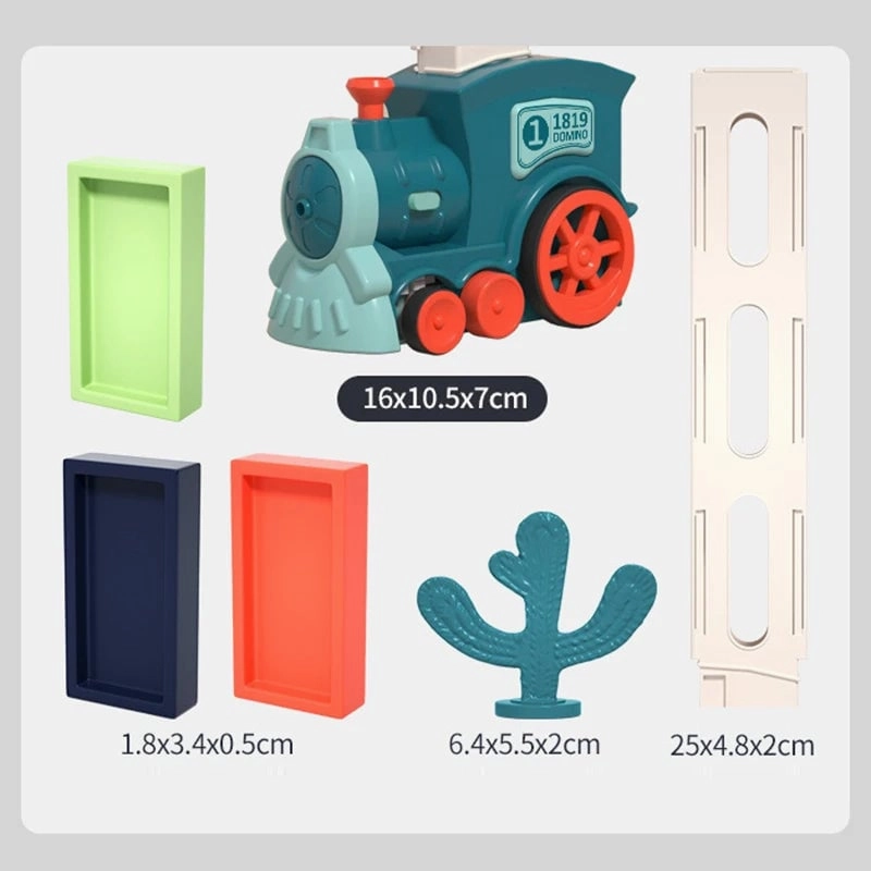 DominoTrain- Kids Domino Train Car Set