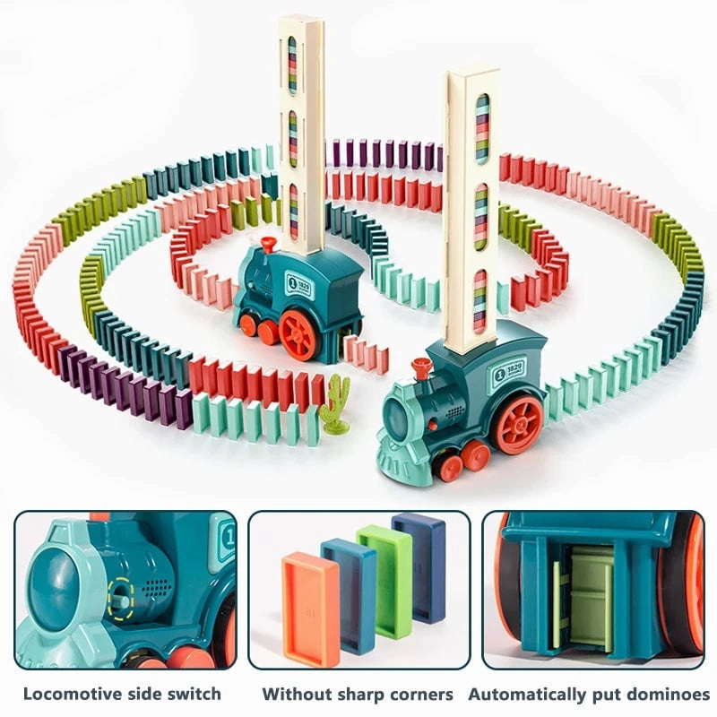 DominoTrain- Kids Domino Train Car Set
