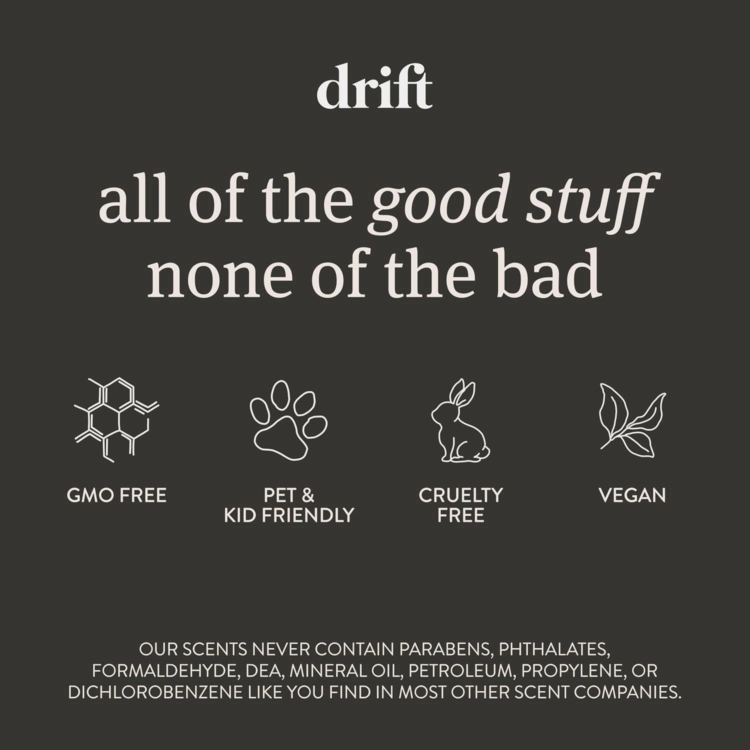 Drift Car Air Freshener - Wood Air Freshener - Car Odor Eliminator - Teak Scent Starter Kit