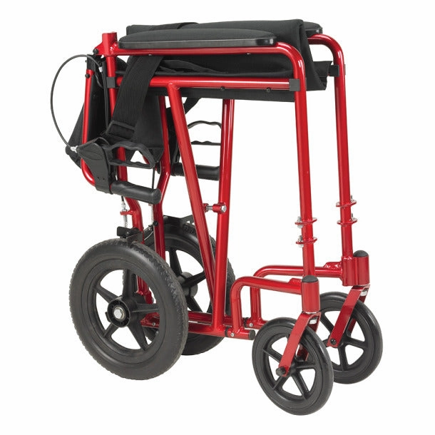 Drive Expedition Lightweight Transport Chair with Flat Free Wheels