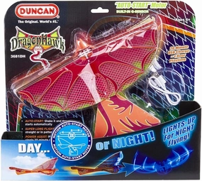 Duncan Toys Dragon Hawk Light-Up Flying Bird - Day/Night Motorized Toy with Shake Auto Start, USB Charger, 2 Flight Positions