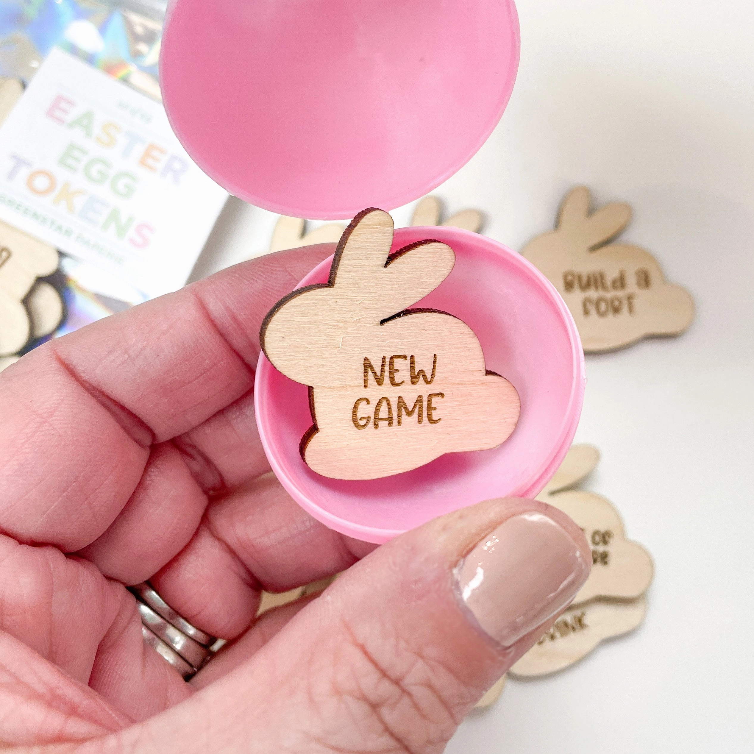 Easter Egg Tokens, Set of 24 Assorted Phrases